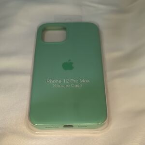 Apple iPhone 12 Pro Max Silicone Case - Mint Green
